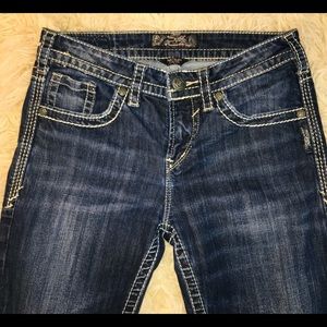 Silver Jeans. Natsuki Capri . W28 L26”